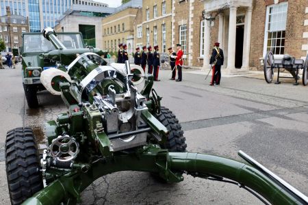 A (1st CoL) Bty inspection for Gun Salute US State Visit - September 2025